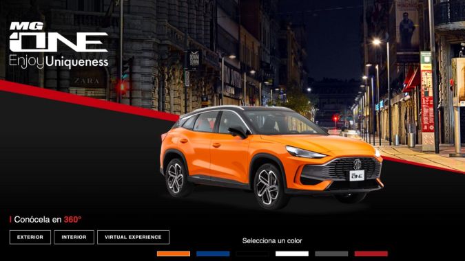 El SUV compacto MG ONE es uno de los autos hechos en China que ya se vende en México. Foto: Cortesía MG.