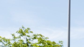 Carrito de compras frente a una tienda Target.