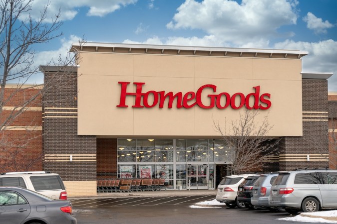 Exterior de la tienda minorista HomeGoods.