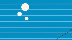 Composición fotográfica de un hombre siendo “pescado” por las estafas de verano.