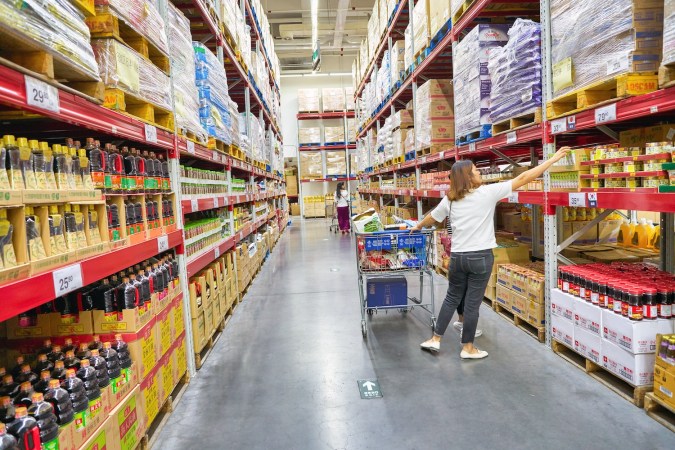 Interior de una tienda Sam’s Club.
