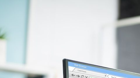 Verificación de puntaje de crédito en línea.