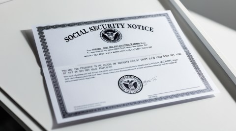 Aviso del Seguro Social en Estados Unidos