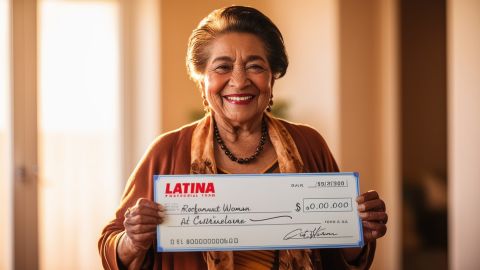 Retirada recibe un cheque