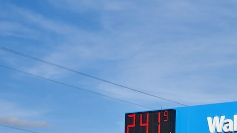 Una gasolinera Walmart en Coeur d'Alene, Idaho.