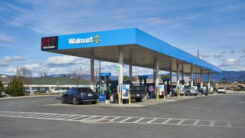 Una gasolinera Walmart en Coeur d'Alene, Idaho.