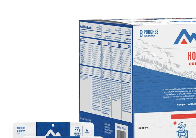Kit de comidas Mountain House Homestyle.