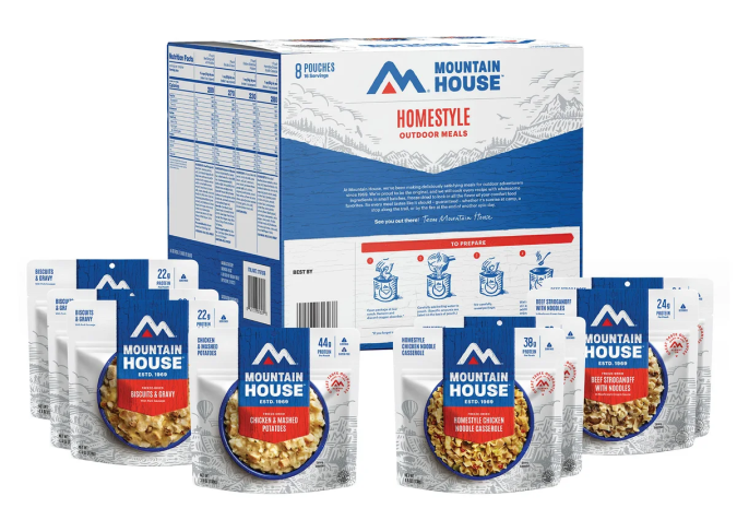 Kit de comidas Mountain House Homestyle.