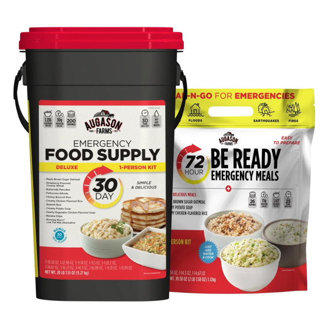 Kit de comidas de emergencia Augason Farms.