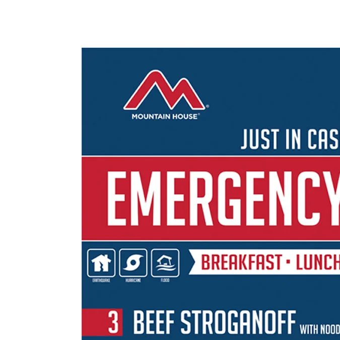 Kit de comidas de emergencia Mountain House.