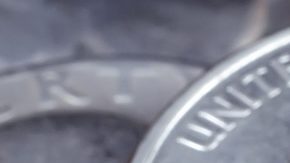 Moneda de 25 centavos de Estados Unidos.