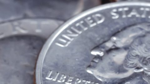 Moneda de 25 centavos de Estados Unidos.