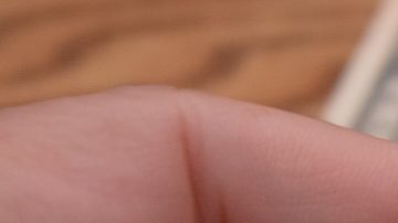 La mano de un hombre sostiene una moneda de 25 centavos de dólar.