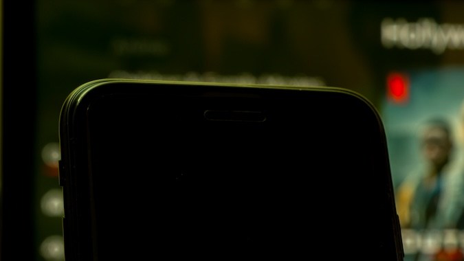 Logo de Netflix en un teléfono inteligente.