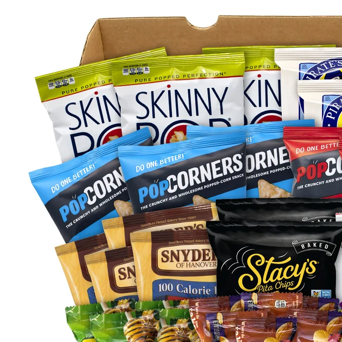 Caja de refrigerios saludables.