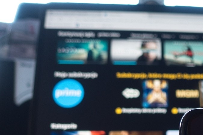 El logotipo de Amazon Prime, un servicio de vídeo, mostrado en la pantalla de un teléfono inteligente.