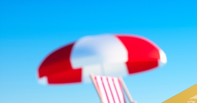 Tarjeta de crédito con fondo de playa soleada - ilustración 3D.