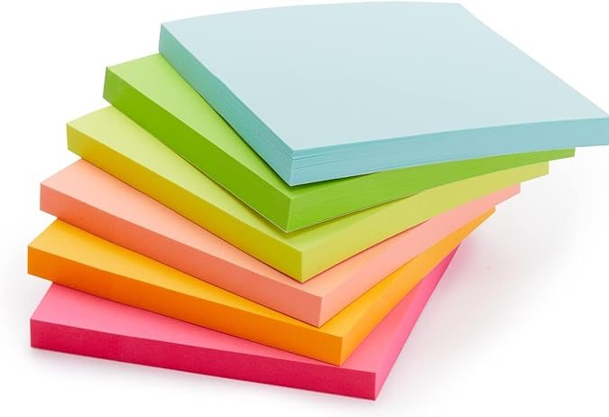 Amazon Basics - Notas adhesivas cuadradas.