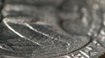 Grupo de monedas de cuarto de dólar.