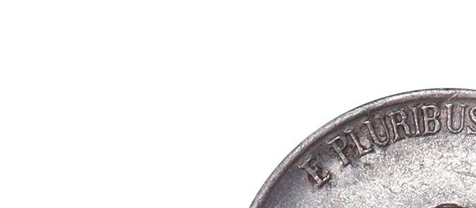 Moneda de 5 centavos de EE.UU., 1983, vista frontal y posterior.