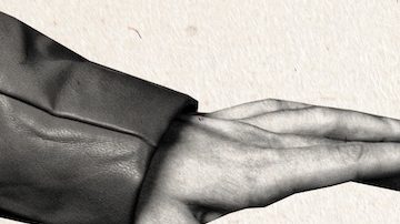 Collage de fotografías compuestas de una mano sosteniendo dólares de dinero.