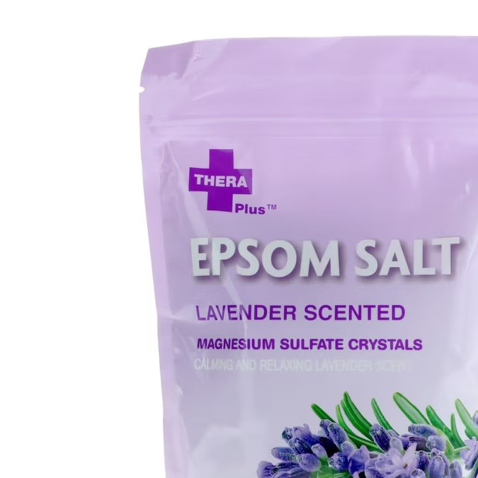 Sal de Epsom con lavanda.
