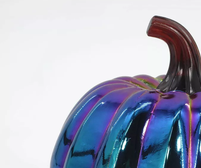 Calabaza de Halloween iridiscente - Bullseye's Playground™.