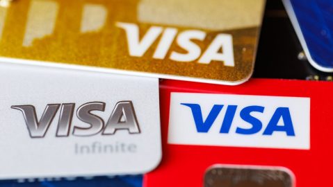 Tarjetas de crédito de VISA.