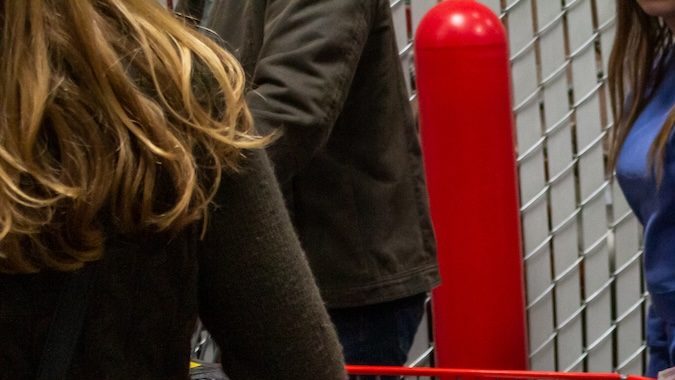 Vista de un carrito de muestra, visto en un Costco local.