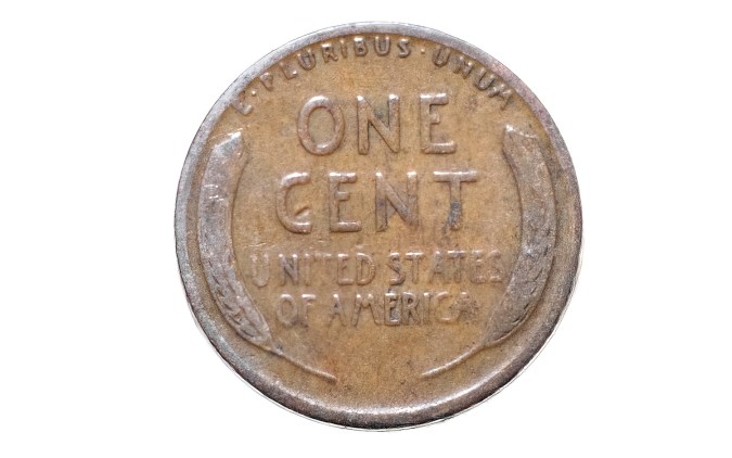 Penny Liberty de trigo de Abraham Lincoln de 1919.
