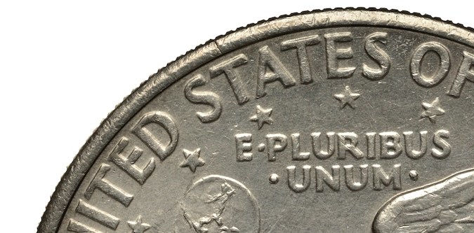 Moneda de un dólar de los Estados Unidos de 1971.