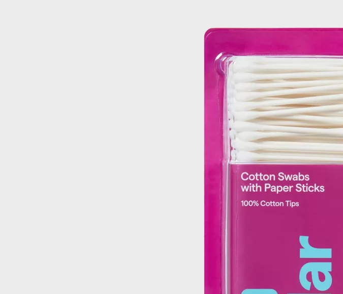 Hisopos de algodón normales up & up.