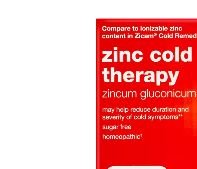 Terapia de frío con zinc up & up.