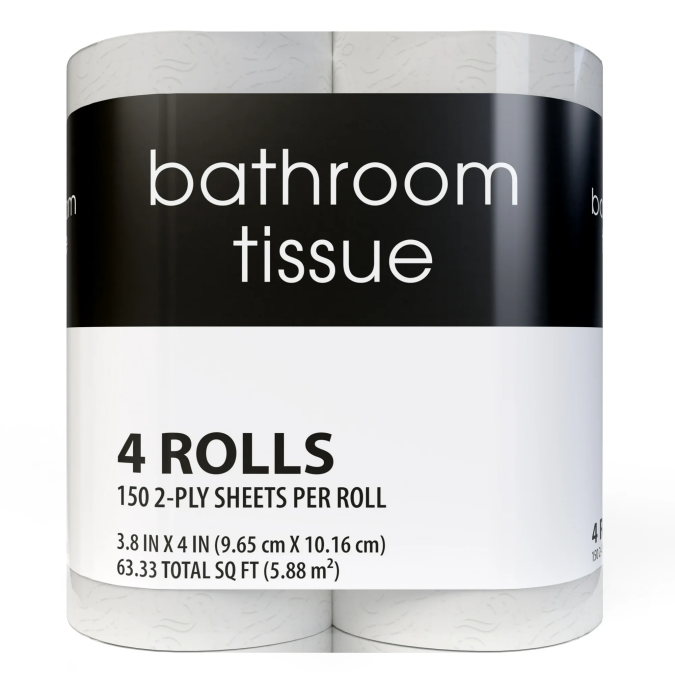 Papel higiénico Black and White.