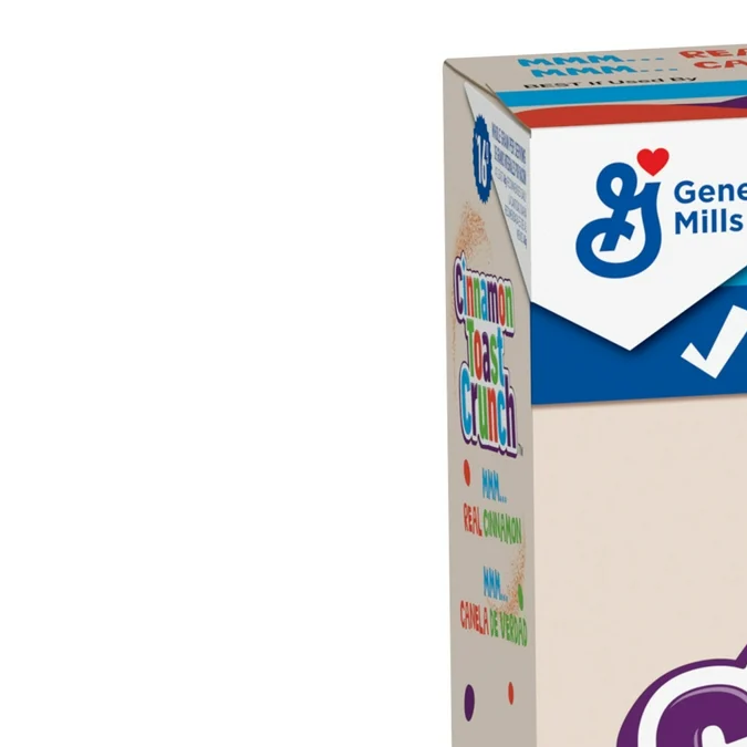 Cereal de desayuno Cinnamon Toast Crunch.