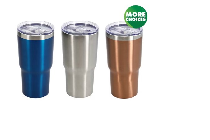 Vasos de acero inoxidable.