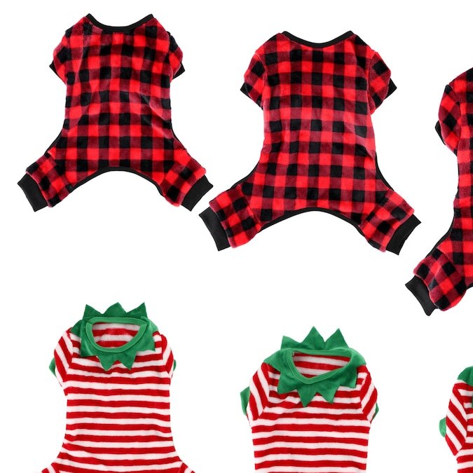 Pijamas navideñas para mascotas.