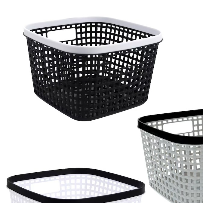 Cestas de almacenamiento cuadradas.