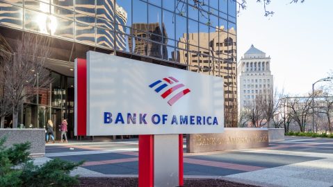 Oficina de Bank of America en St. Louis, Missouri, EE.UU.