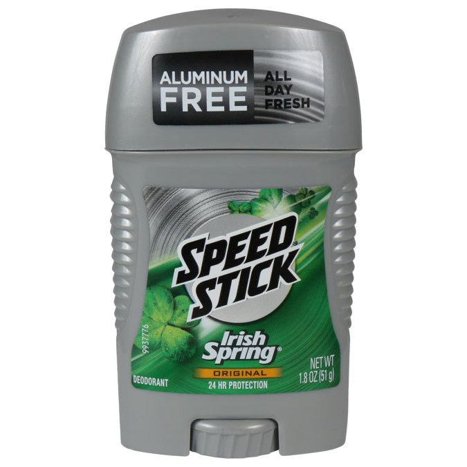 Desodorante antitranspirante Speed Stick Irish Spring.