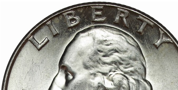 Moneda de plata de Washington