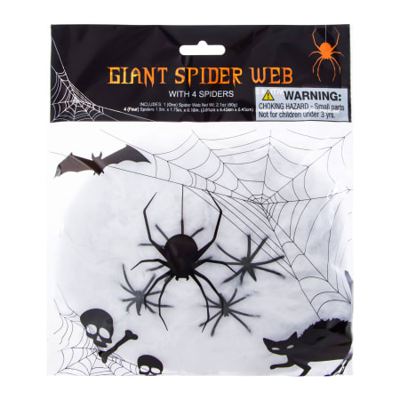 Telaraña con arañas de Halloween.