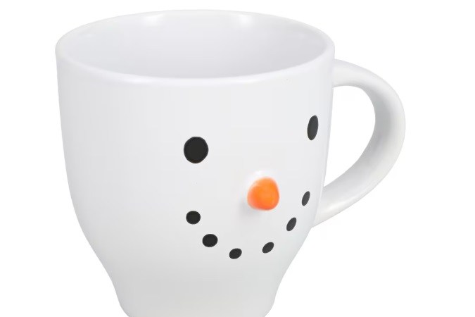 Taza de muñeco de nieve