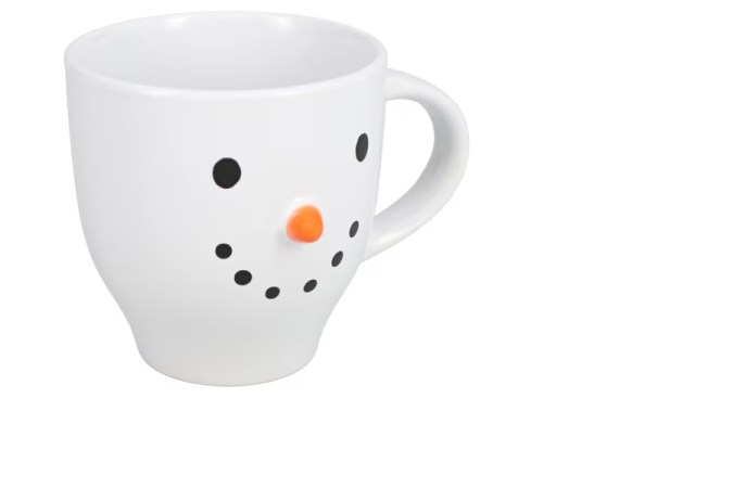 Taza de muñeco de nieve