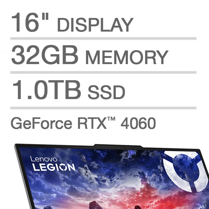Portátil para juegos Lenovo LEGION 5i de 16".