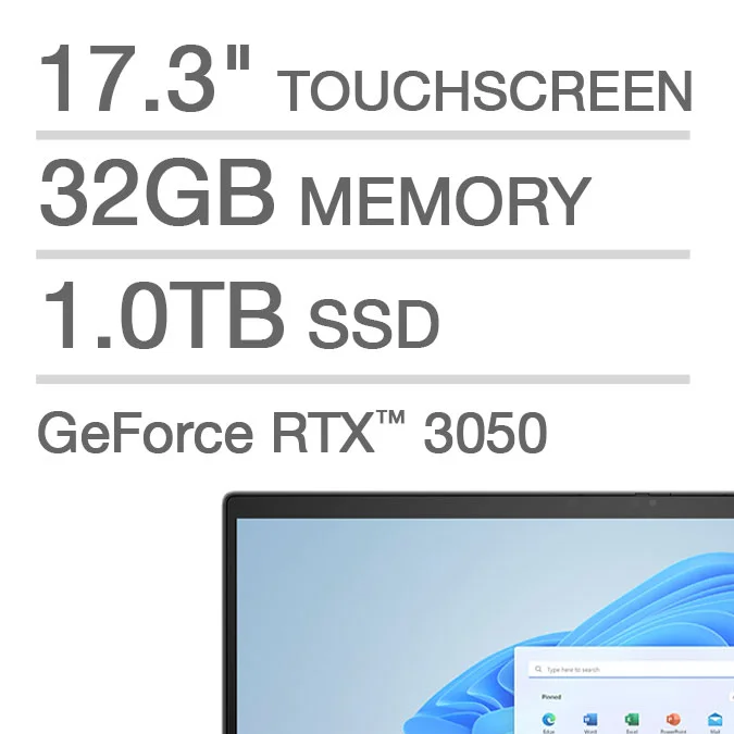 Portátil HP Envy de 17,3" con procesador Intel Core Ultra 7.