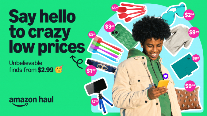 Ejemplos de productos de la nueva tienda de bajo costo Amazon Haul.