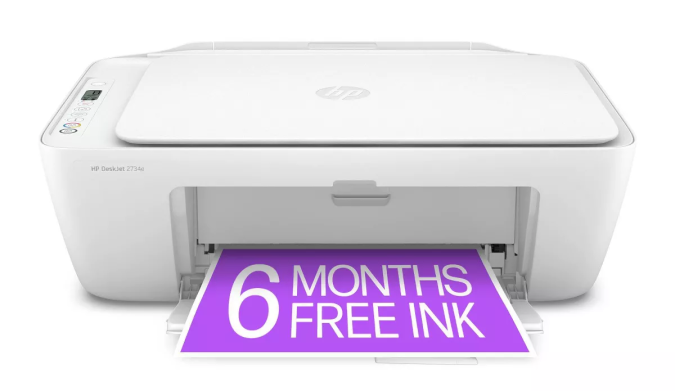 Impresora HP DeskJet 2734e.