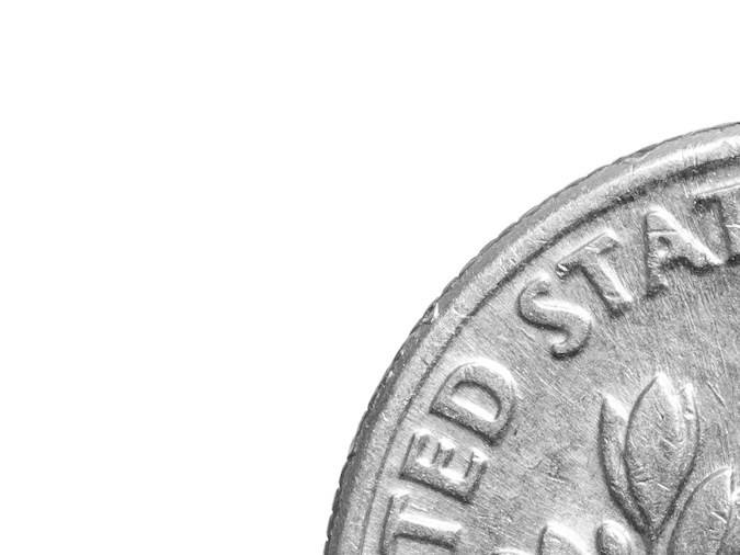 Las monedas de 10 centavos de 1963 están compuestas de 90% plata y 10% cobre.