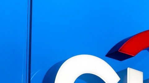 Cartel de una sucursal de Citibank.